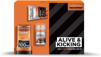 L'Oréal Paris Men Expert Alive & Kicking Gift Set for Him, Energising Men Gift
