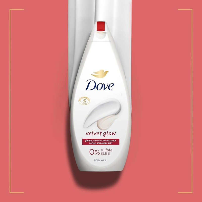 Dove Velvet Glow Body Wash Body Cleanser Shower Gel Smoother Skin moisturisers