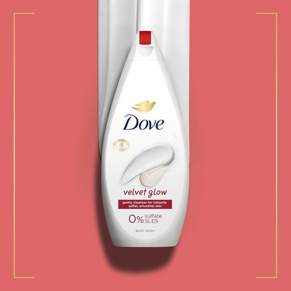 Dove Velvet Glow Body Wash Body Cleanser Shower Gel Smoother Skin moisturisers