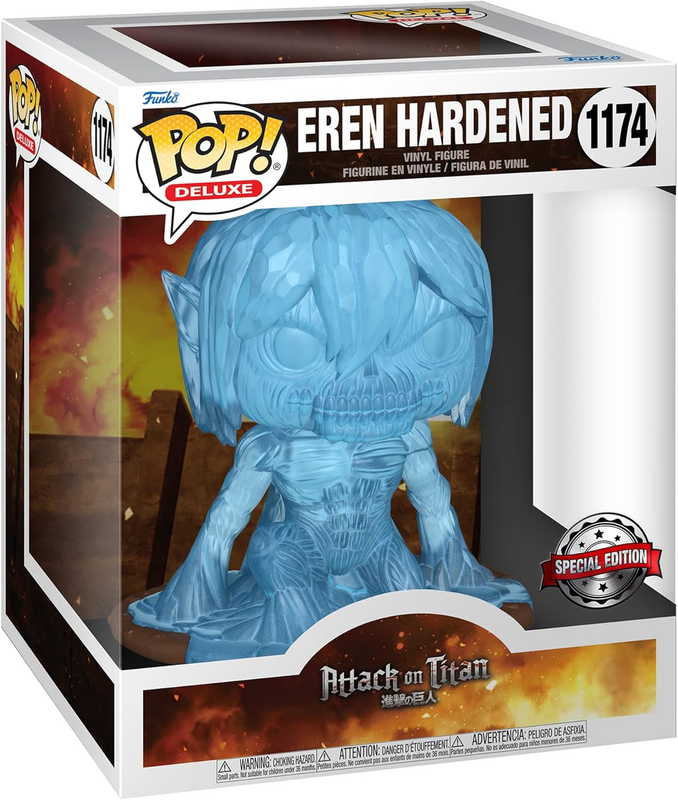 Funko POP Eren Yeager Hardened # 1174 Deluxe Attack on Titan Vinyl Exclusive UK