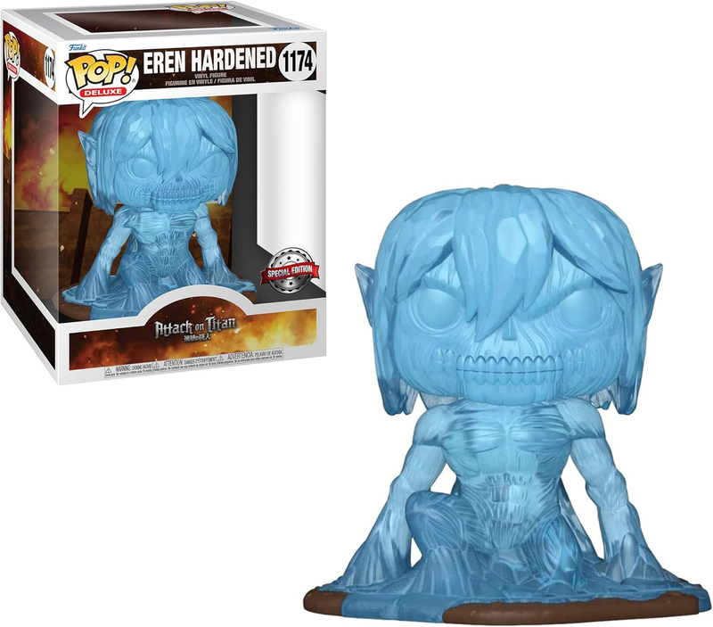 Funko POP Eren Yeager Hardened # 1174 Deluxe Attack on Titan Vinyl Exclusive UK