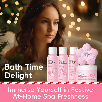 Sakura Beauty Advent Calendar 2025, 24 Luxury Skincare & Body Care Surprise Gift