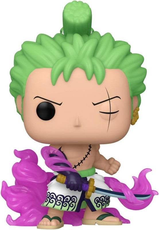 Funko Pop Roronoa Zoro (Enma) GLOW # 1288 Exclusive One Piece Anime + Protector