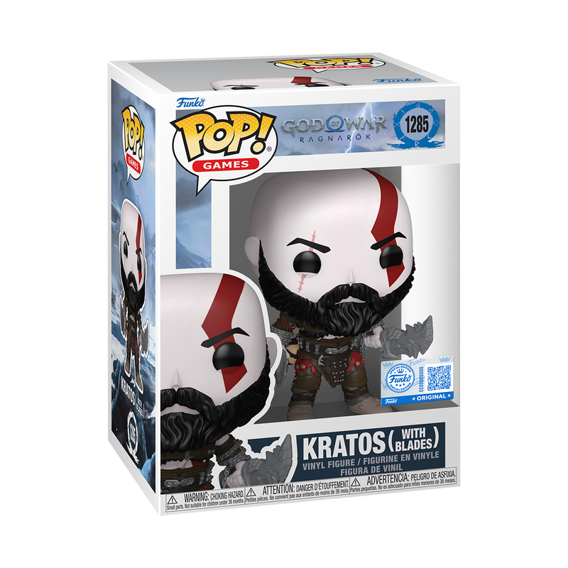 Funko Games God of War Ragnarok Kratos with Blades #1285 Exclusive + Protector