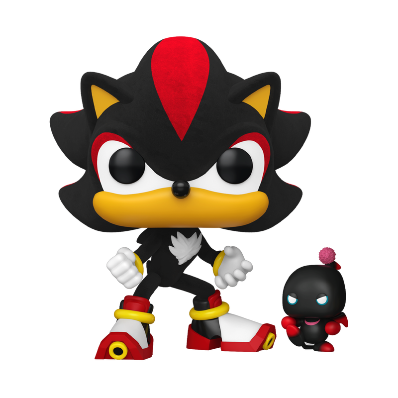 Funko Pop Sonic Shadow Dark Chao 1151 Flocked Exclusive Vinyl Games + Protector