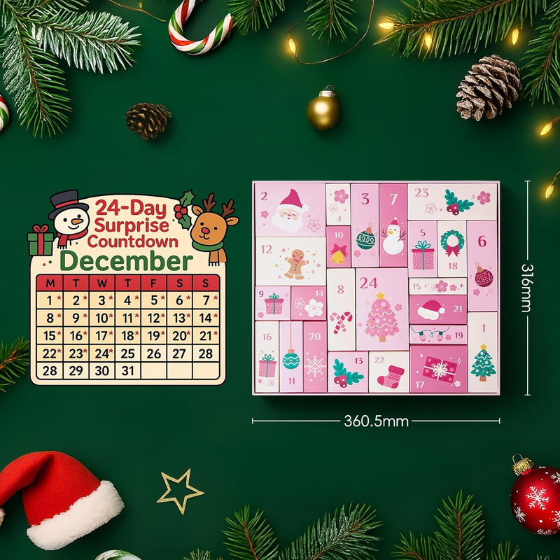 Sakura Beauty Advent Calendar 2025, 24 Luxury Skincare & Body Care Surprise Gift