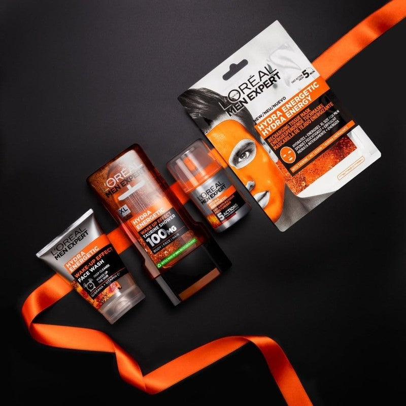 L'Oréal Paris Men Expert Fully Charged Washbag Gift Set for Him, Energising Face