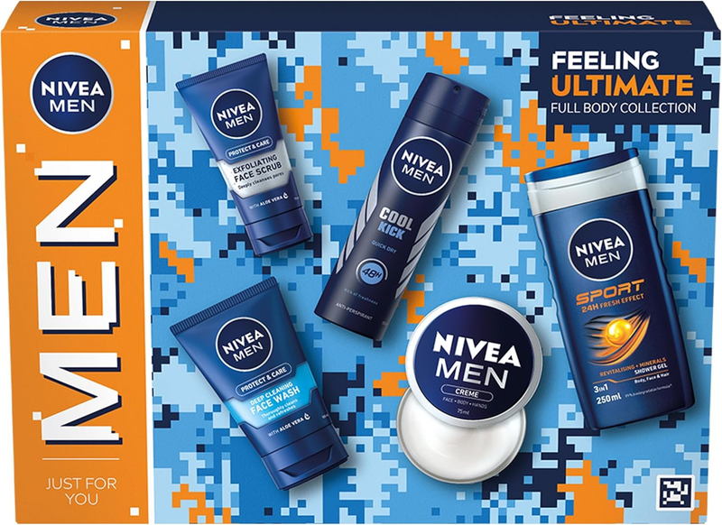 NIVEA MEN Feeling Ultimate Gift Set (5 Products), Men'S Skincare Gift Set