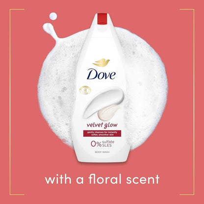 Dove Velvet Glow Body Wash Body Cleanser Shower Gel Smoother Skin moisturisers