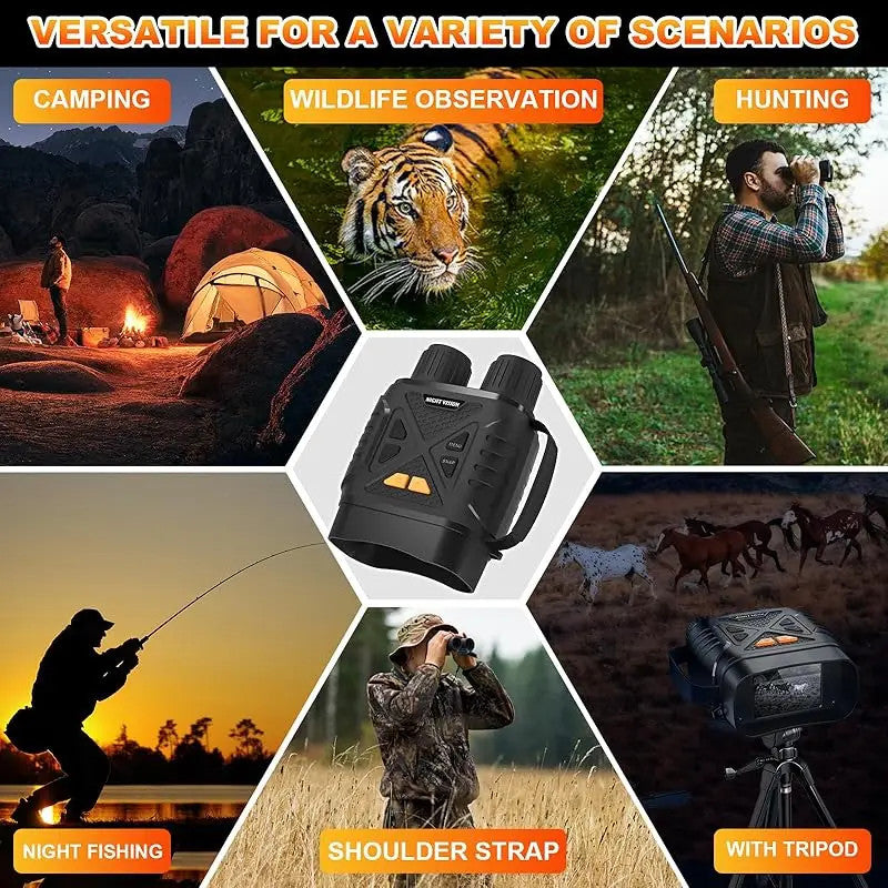 Night Vision Infrared Goggles Binoculars 10X Zoom Telescope Outdoor Hunting