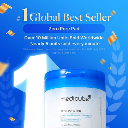 Medicube Zero Pore Pads 2.0, Dual-Textured Exfoliation I Korean Skin Care