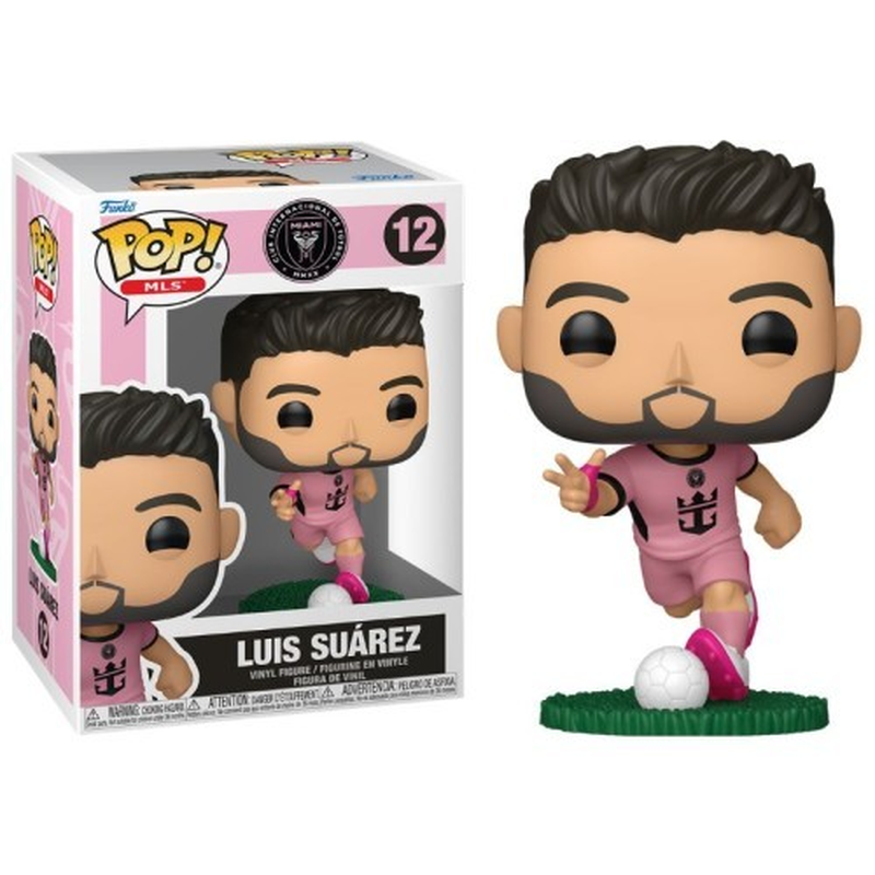 Funko Pop MLS Inter Miami CF Luis Suarez Pink Kit #12 Football Vinyl Figure