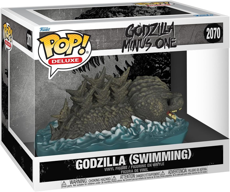 Funko Pop Deluxe Godzilla Minus One Swimming # 2070 Premium Movies Vinyl Figure