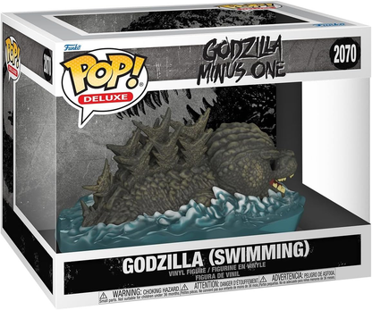 Funko Pop Deluxe Godzilla Minus One Swimming # 2070 Premium Movies Vinyl Figure