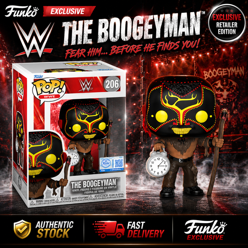 Funko Pop WWE The Boogeyman #206 Exclusive Wrestling Vinyl Figure + Protector