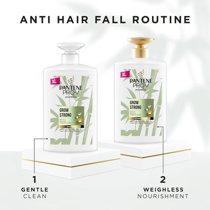 Pantene Grow Strong Shampoo and Conditioner Set, XL Hair Growth Shampoo , 2X 1L