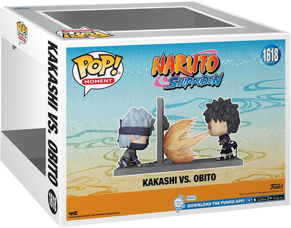 Funko Pop Moment Naruto Shippuden Kakashi Vs Obito #1618 Deluxe Vinyl Figure