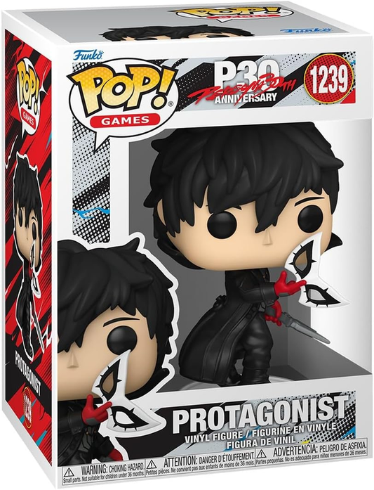 Funko Pop Persona 5 (Ren) Protagonist Joker # 1239 30th Anniversary +Protector