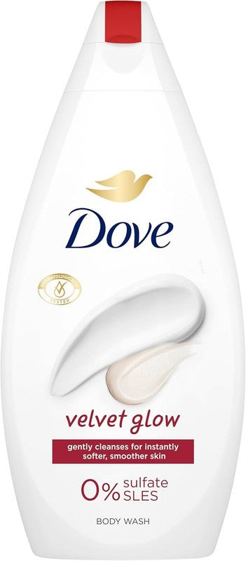 Dove Velvet Glow Body Wash Body Cleanser Shower Gel Smoother Skin moisturisers
