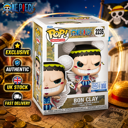 Funko Pop One Piece Bon Clay 2235 Special Edition Exclusive Anime vinyl w/Case