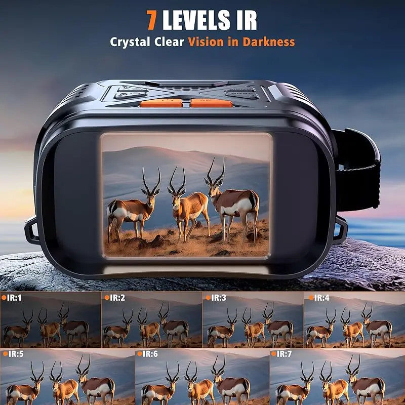 Night Vision Infrared Goggles Binoculars 10X Zoom Telescope Outdoor Hunting