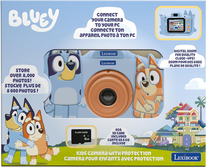 LEXIBOOK Bluey 4-In-1 Kids Camera with Protective Case Photo, Video, MP3 & Games