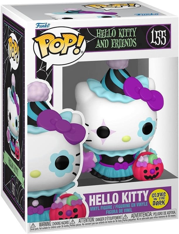 Funko Pop Sanrio Hello Kitty Spooky #155 Chase Cat Balloon Halloween Vinyl +Case