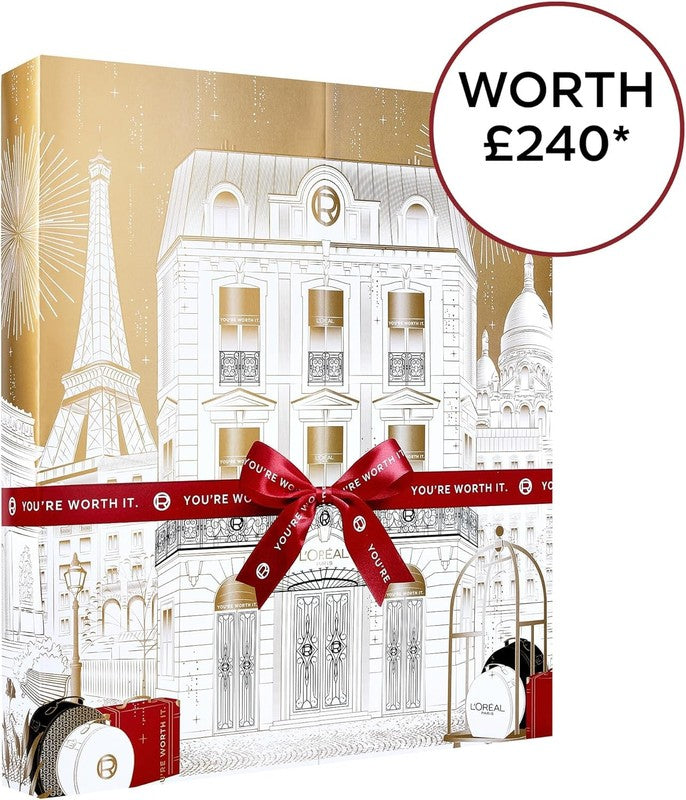 L'Oréal Paris Gift Set, 24 Beauty Iconic Makeup, Skincare & Haircare Worth £240