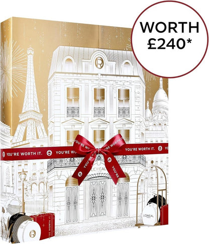 L'Oréal Paris Gift Set, 24 Beauty Iconic Makeup, Skincare & Haircare Worth £240