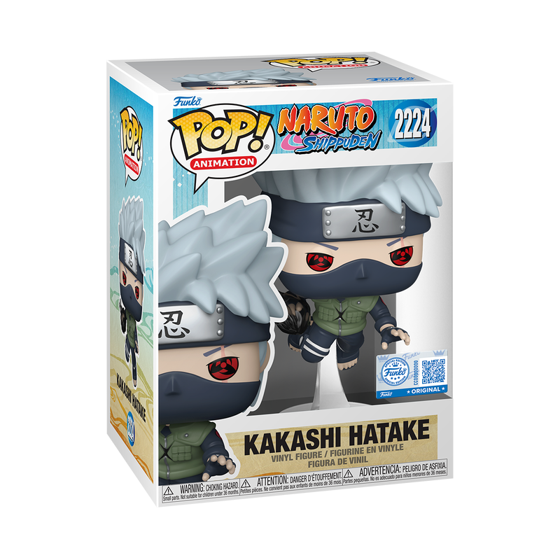 Funko Pop! Kakashi Hatake Leaping #2224 Naruto Exclusive Animation Figure NEW UK