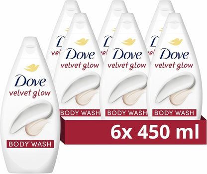 Dove Velvet Glow Body Wash Body Cleanser Shower Gel Smoother Skin moisturisers