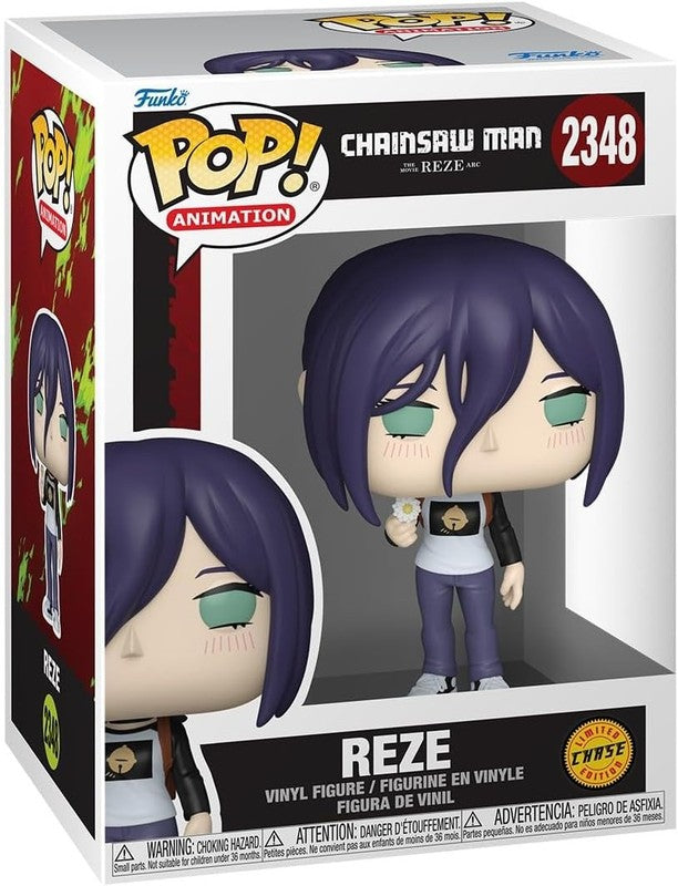Funko Pop Chainsaw Man Reze Chase #2348 Rare Anime Vinyl Figure + Protector