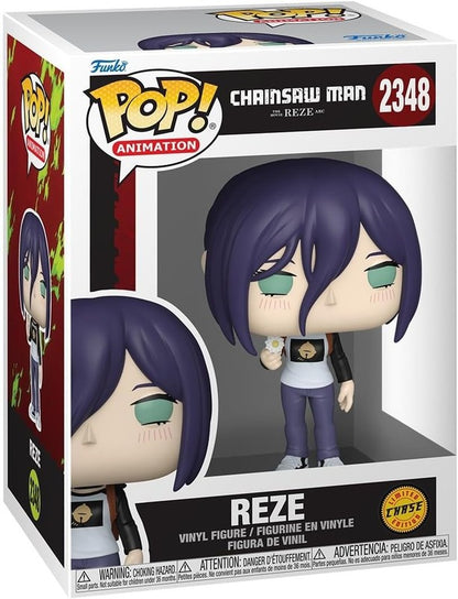 Funko Pop Chainsaw Man Reze Chase #2348 Rare Anime Vinyl Figure + Protector
