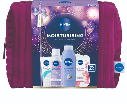 NIVEA Moisturising Moments of Joy Gift Set – Women'S Gift Set with Cosmetic Bag