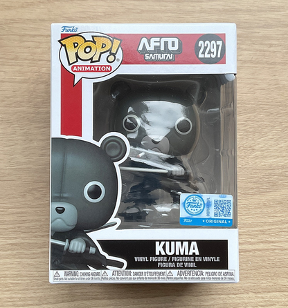 Funko Pop Afro Samurai Kuma # 2297 Exclusive Anime Vinyl Figure UK + Protector