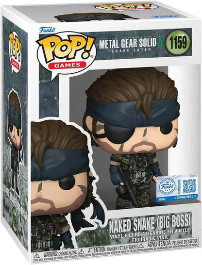 Funko Pop Metal Gear Solid Naked Snake Big Boss Exclusive # 1159 Games Protector