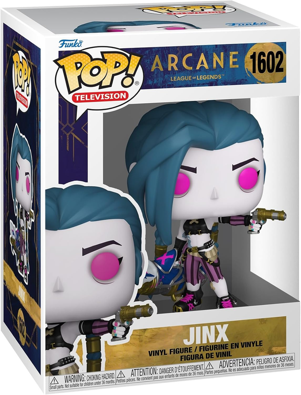 Funko Pop Arcane League Of Legends Jinx #1602 Animation Netflix Vinyl Figure NEW