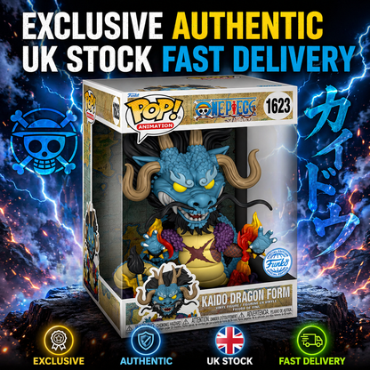 Funko Pop Kaido As Dragon # 1623 Jumbo 10 Inch One Piece Anime Figure UK Gift