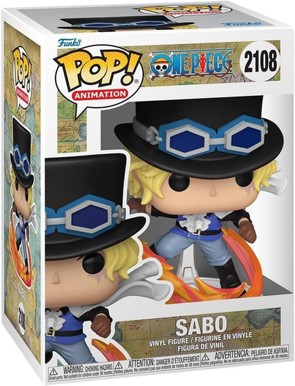 Funko Pop Animation One Piece Sabo Attacking With Pipe # 2108 Vinyl Anime Figure