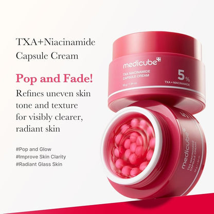 Medicube TXA Niacinamide Capsule Cream 55m Tone Brightening Korean Skincare Glow
