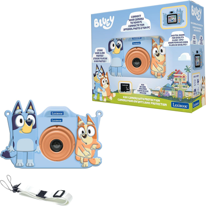 LEXIBOOK Bluey 4-In-1 Kids Camera with Protective Case Photo, Video, MP3 & Games