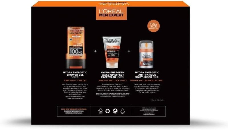 L'Oréal Paris Men Expert Alive & Kicking Gift Set for Him, Energising Men Gift