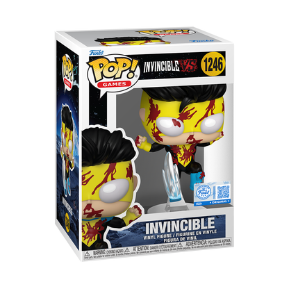 Funko Pop Games Invincible (Flying Kick) #1246 Bloody Exclusive Vinyl +Protector