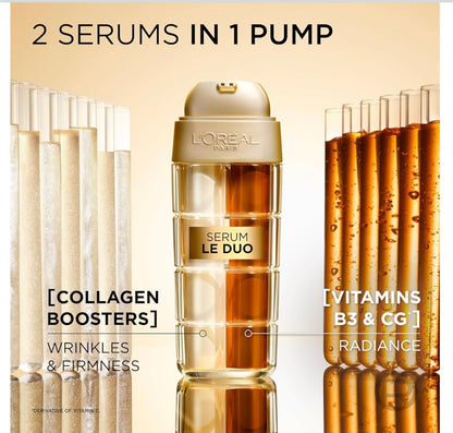 Loreal Paris Age Perfect Age Defying Le Duo Serum – Collagen & Vitamins B3+C 30m