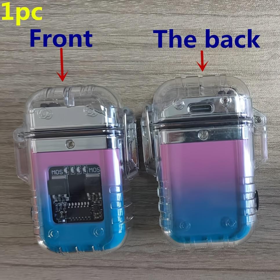 USB Rechargeable Plasma Led Lighter w/Flashlight - Portable Electric Gift