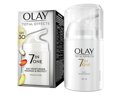 Olay Total Effects 7in1 Anti‑Ageing Moisturiser SPF30 50ml | Wrinkle | Hydrating