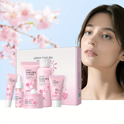 Sakura Skincare 6pcs Gift Set-  Contain Vitamin C & Niacinamide