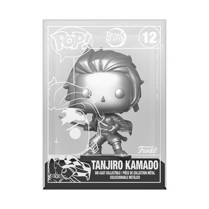 Funko Pop Die Cast Tanjiro Kamado #12 Silver Chase Demon Slayer Exclusive UK New