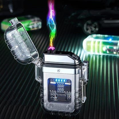 USB Rechargeable Plasma Led Lighter w/Flashlight - Portable Electric Gift