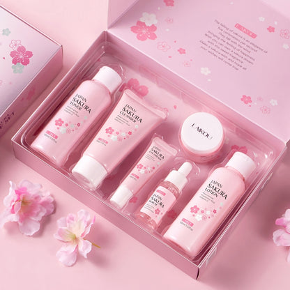 Sakura Skincare Set & Kit 6pcs Box -Christmas Gift Set, Ideal Gift Set for Women